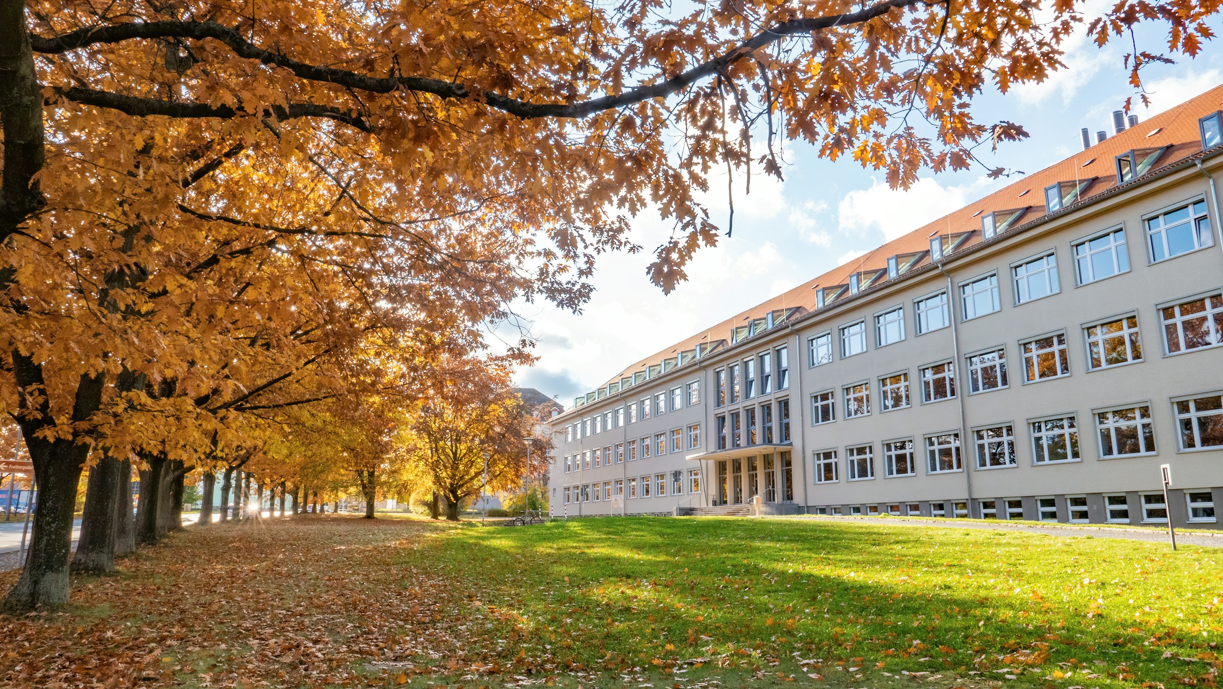 Immeuble en centre-ville en automne, un placement stratégique pour un LMNP 2025 performant.